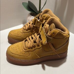 Nike Tan Sneakers Mid-Top Ankle Strap